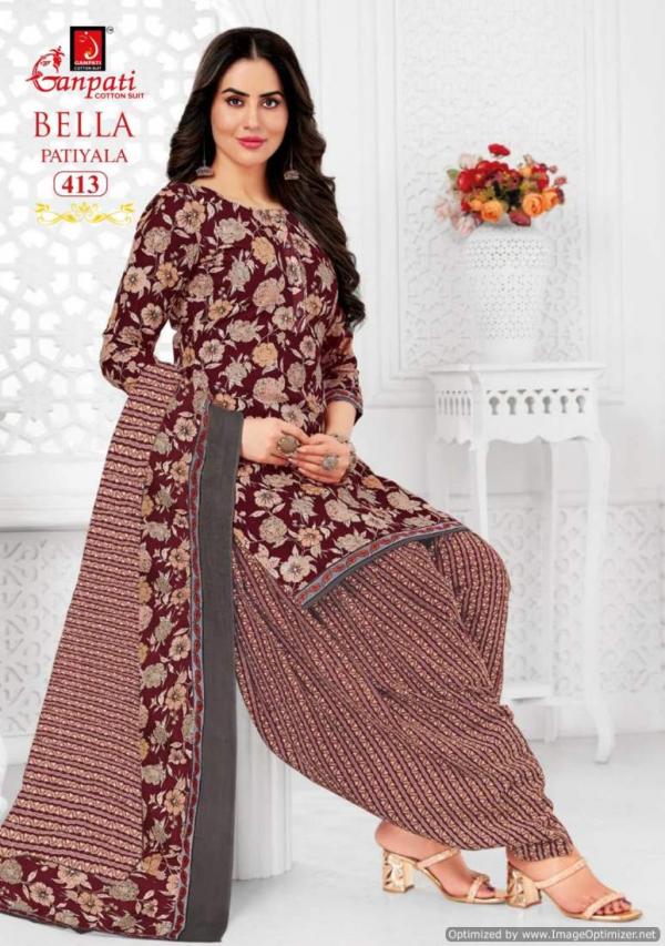 Ganpati Bella Patiyala Vol 4 Cotton Printed Dress Material